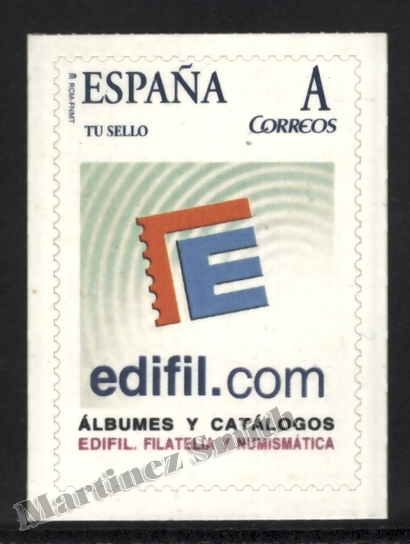 Espagne 2007 Timbres Personnalisés "Tu Sello" Edifil 1, Logo Edifil - Autocollant - Neuf
