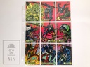 Conjunto de Cartas/ Trading Card Spider-Man Marvel Puzzle Venom 10 al 18 Fleer Corp. 1994