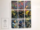 Conjunto de Cartas/ Trading Card Spider-Man Marvel Puzzle Enemigos 46 al 54 Fleer Corp. 1994