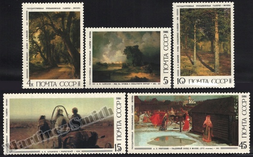 [rs_5316-20_stk] Russie Union Soviétique 1986 Yvert 5316-20, Art, Trésors de la Galerie Tretiakov - (MNH)