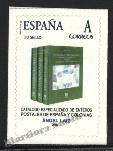 [es_edpe_2_stk] España 2007 Sellos Personalizados "Tu Sello" Edifil 2, Catálogo Especializado Enteros Postales - Adhesivo - Nuevo