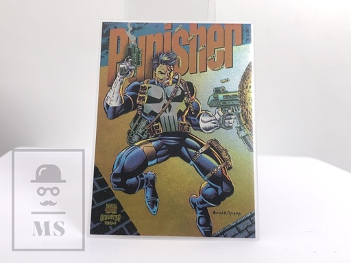 [tdc_Uni_94_Pun_A12] Carta / Trading Card Marvel Cards Fleer 1994, Núm. 2 de 9 Limited Edition Punisher Power Blast - NM